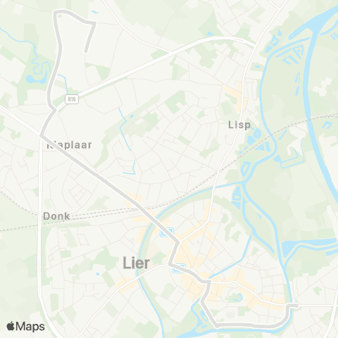 De Lijn Lier Industrie - Lier Veemarkt map
