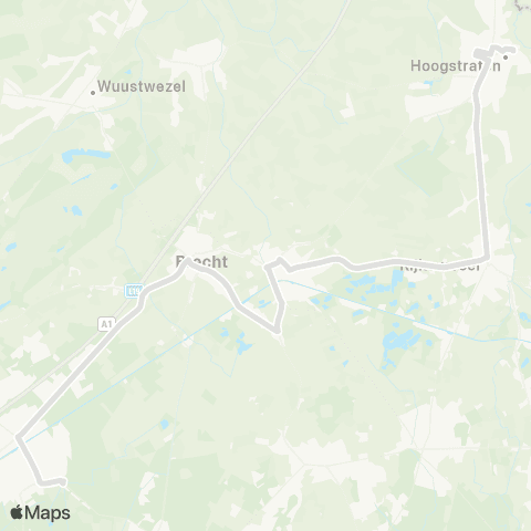 De Lijn Hoogstraten - St. Job map