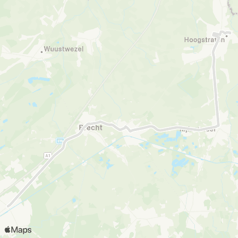 De Lijn scholen Hoogstraten - Rijkevorsel - Brecht - Sint-Job map