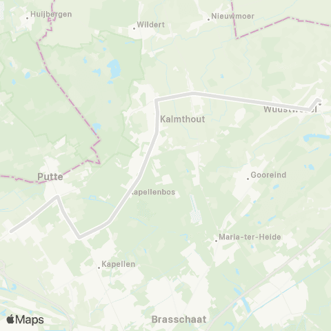 De Lijn Stabroek - Kalmthout - scholen Wuustwezel map