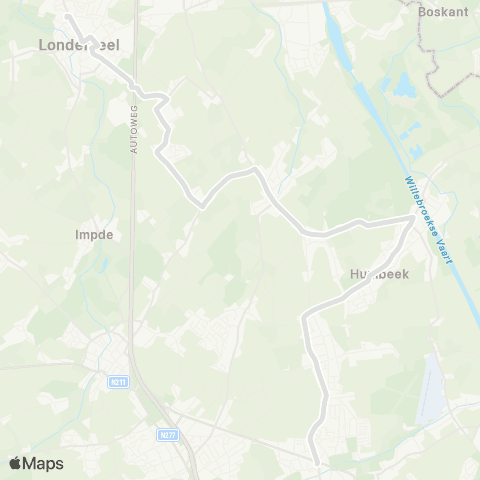 De Lijn Grimbergen - Humbeek - Nieuwenrode - Londerzeel map