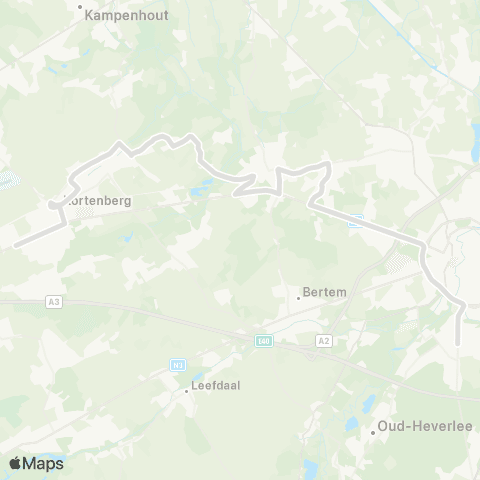 De Lijn Kortenberg - Erps-Kwerps - Heverlee map