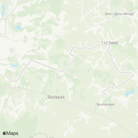 De Lijn Boutersem - Pellenberg - Heverlee map