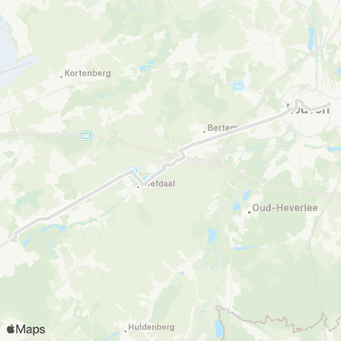 De Lijn Tervuren - Bertem - Leuven map