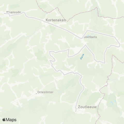 De Lijn Waanrode - Geetbets - Budingen - Zoutleeuw map