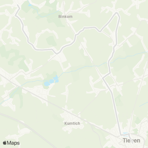 De Lijn Lubbeek - Tienen map