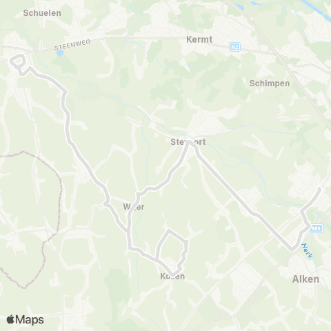 De Lijn Sint-Lambrechts-Herk - Herk-de-Stad map