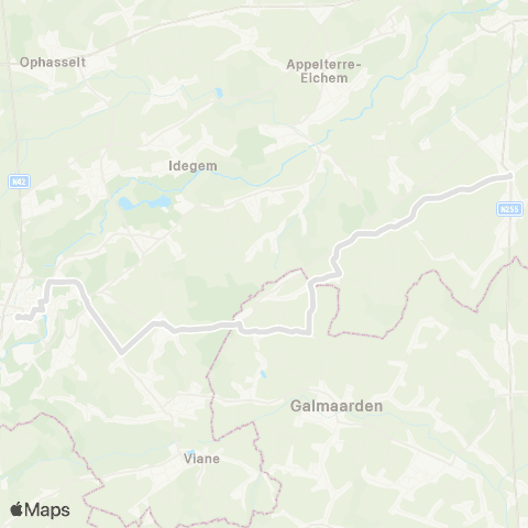 De Lijn Geraardsbergen - Atembeke - Waarbeke - Denderwindeke map