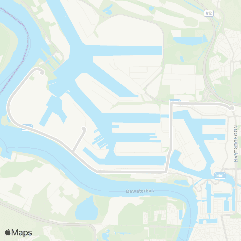 De Lijn P+R Luchtbal - Van Cauwelaertsluis map