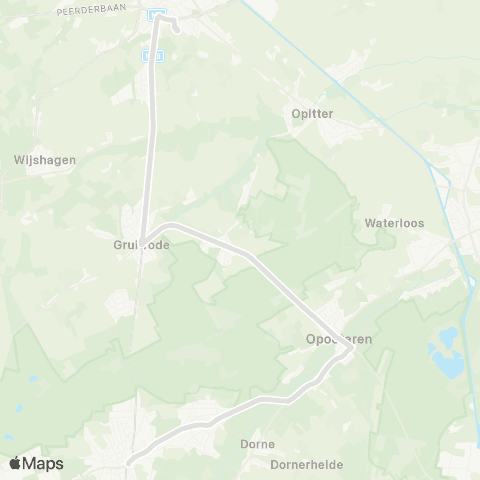 De Lijn Opglabbeek - Bree map
