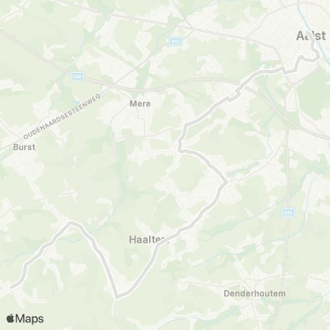 De Lijn Aalst - Ede - Haaltert - Heldergem - Woubrechtegem map
