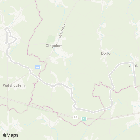De Lijn Jeuk - Landen map