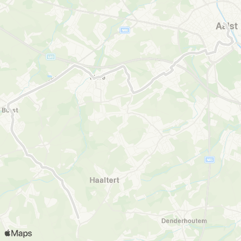 De Lijn Aalst - Mere - Burst - Heldergem map