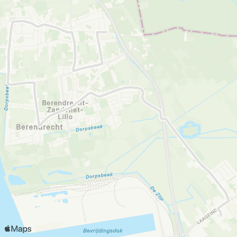De Lijn Zandvliet - scholen Stabroek map