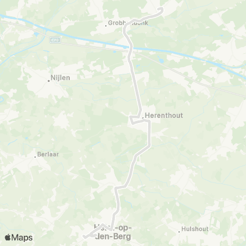 De Lijn Heist-op-den-Berg - Herenthout - Grobbendonk - Vorselaar map