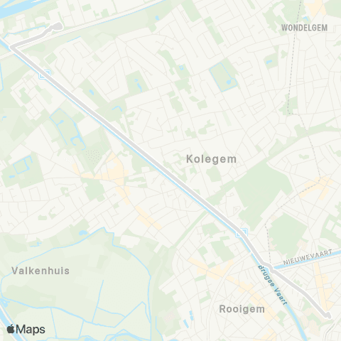 De Lijn Gent Rabot - Mariakerke VISO-AHS map