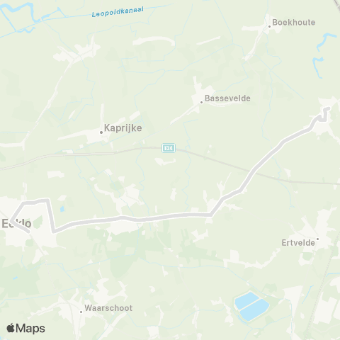 De Lijn Eeklo - Lembeke - Oosteeklo - Assenede map