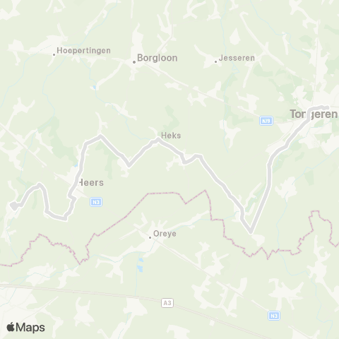 De Lijn Heers - Tongeren map