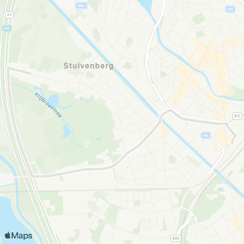 De Lijn Station - Busleyden 135-DB map