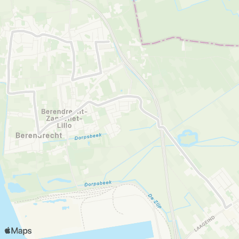 De Lijn Zandvliet - scholen Stabroek map