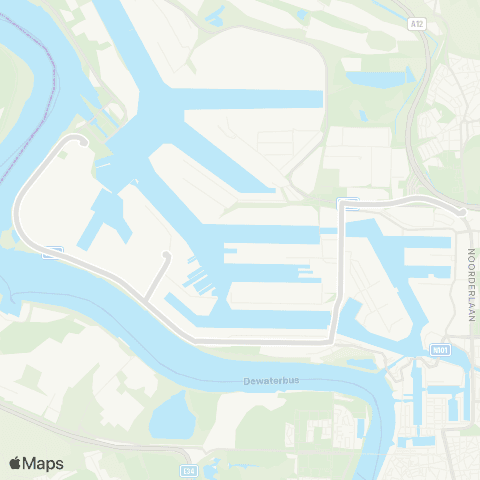 De Lijn P+R Luchtbal - Van Cauwelaertsluis map