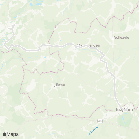 De Lijn Geraardsbergen - Moerbeke - Galmaarden - Enghien / Edingen map