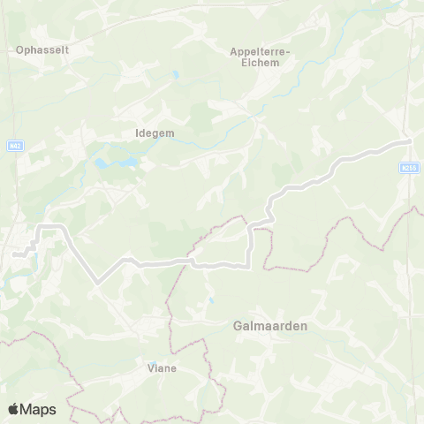 De Lijn Geraardsbergen - Atembeke - Waarbeke - Denderwindeke map