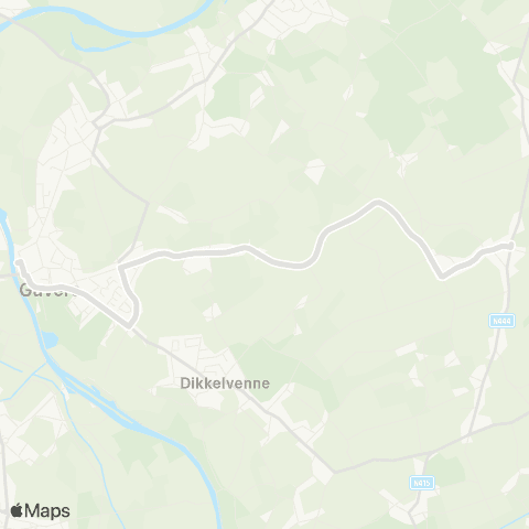 De Lijn Gavere - Groothulle - Baaigem map