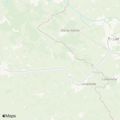 De Lijn Aalter - Ruiselede - Wingene map