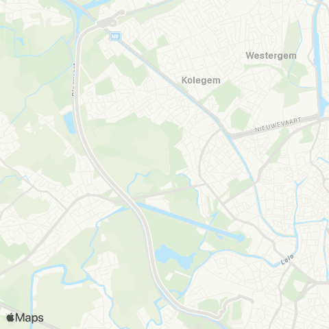 De Lijn Snelbus Gent Sint-Pieters - Mariakerke VISO-AHS map