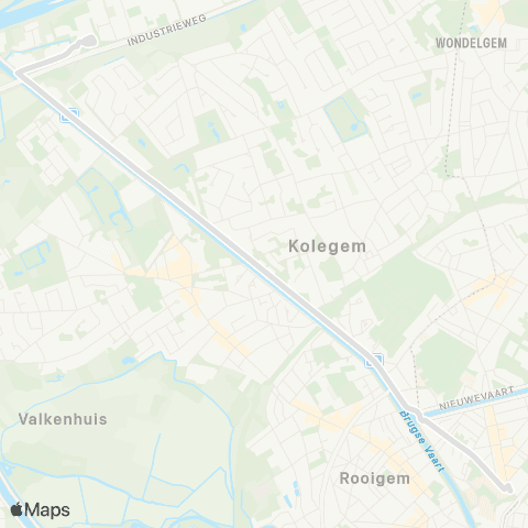De Lijn Gent Rabot - Mariakerke VISO-AHS map