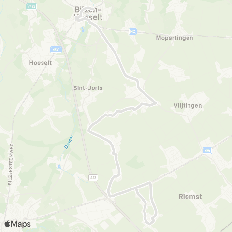 De Lijn Millen - Bilzen map