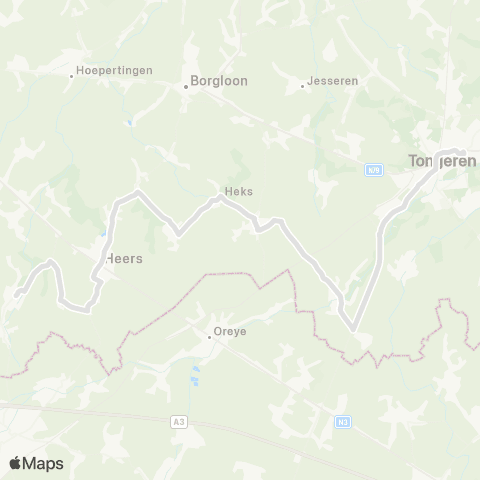 De Lijn Heers - Tongeren map