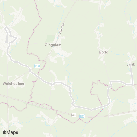 De Lijn Jeuk - Landen map