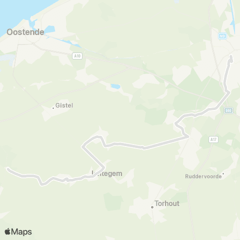 De Lijn Brugge - Loppem - Zedelgem - Aartrijke - Koekelare - Leke map