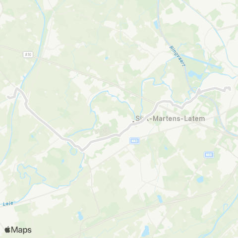 De Lijn Gent - Latem - Leerne - Nevele - Lotenhulle map