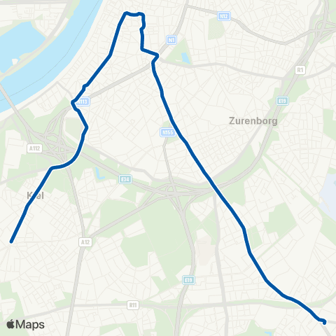 De Lijn Eilandje - Mortsel map