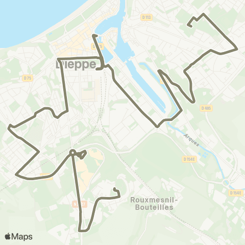 Deepmob Dieppe Beau Soleil <> Dieppe Val Druel map