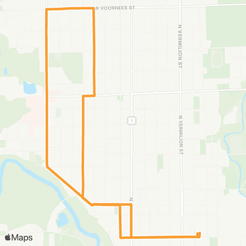 Danville Mass Transit District Grant-Logan map