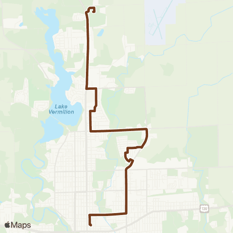 Danville Mass Transit District Bowman map