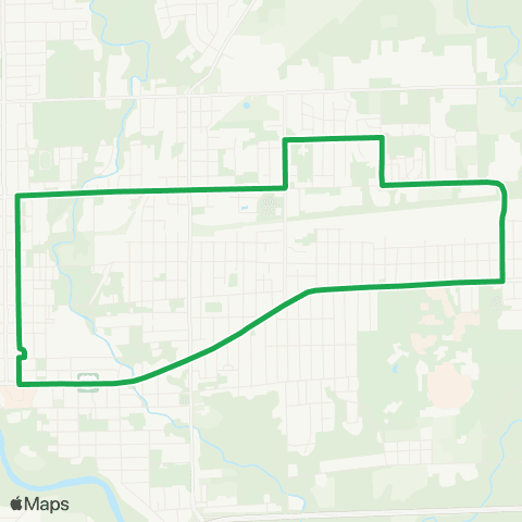 Danville Mass Transit District Main-Fairchild map