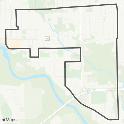 Danville Mass Transit District Douglas Park map
