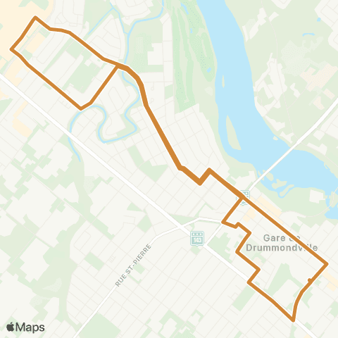 Ville de Drummondville Terminus Urbain - Terminus Urbain map