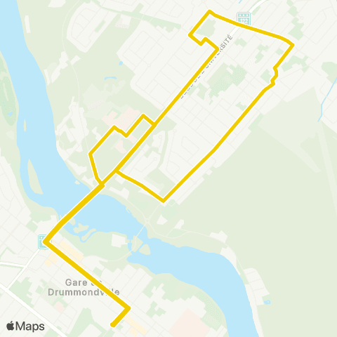 Ville de Drummondville Terminus Urbain - Terminus Urbain map