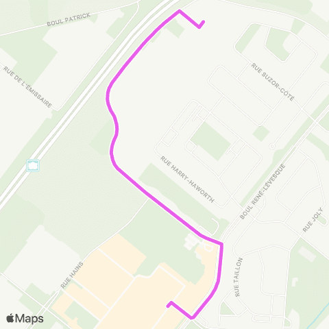Ville de Drummondville Prom. Drummondville / G100 / R300 - Rose-Elis / Face au 109 map