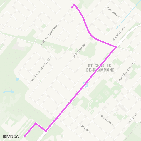 Ville de Drummondville Du Tisserand / Boul. Foucault / C790 - Campus Univ. / C700 / Ch700 / A400 map