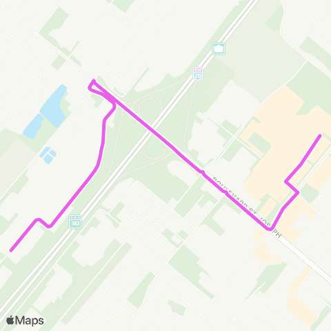 Ville de Drummondville Prés du 5620 Rue St-Roch S. / G140 - Prom. Drummondville / G100 / R300 map