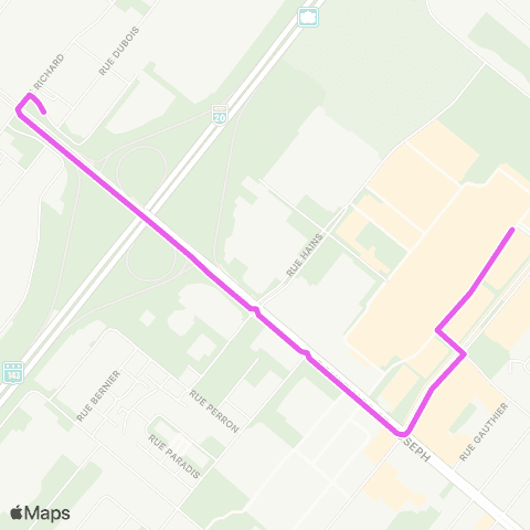 Ville de Drummondville Girardin / Richard / G155 - Prom. Drummondville / G100 / R300 map