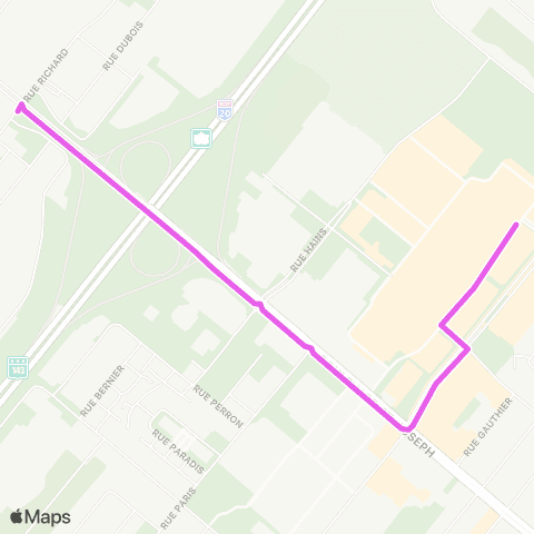 Ville de Drummondville Boul. St-Joseph O. / Richard / G160 - Prom. Drummondville / G100 / R300 map
