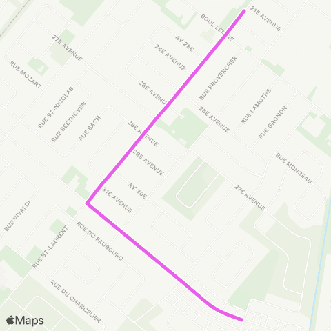 Ville de Drummondville De la Commune (O.) / de l’Intendant / J530 - St-Laurent / 21e Av. / J500 map